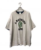 A BATHING APEアベイシングエイプ）の古着「REVERSIBLE TEE/001ＣＳＫ231905Ｃ」｜ベージュ