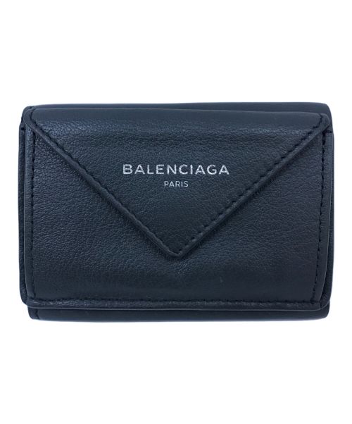 BALENCIAGA（バレンシアガ）BALENCIAGA (バレンシアガ) ペーパーミニウォレット/コンパクトウォレット/3つ折り財布/391446 グレーの古着・服飾アイテム