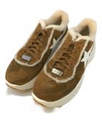 UGG×A BATHING APEアグ×アベイシングエイプ）の古着「UGG Bape Sneaker A Bathing Ape Chestnut/1105400/スエード／ムートン/厚底」｜ブラウン×ベージュ