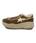 UGG A BATHING APE (アベイシングエイプ) UGG Bape Sneaker A Bathing Ape Chestnut/1105400/スエード／ムートン/厚底 ブラウン×ベージュ サイズ:SIZE 29.5cm：23000円