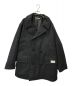 NEIGHBORHOOD（ネイバーフッド）の古着「PUFF PEA COAT/中綿Pコート/222TSNH-JKM06/裏原/ルード」｜ブラック