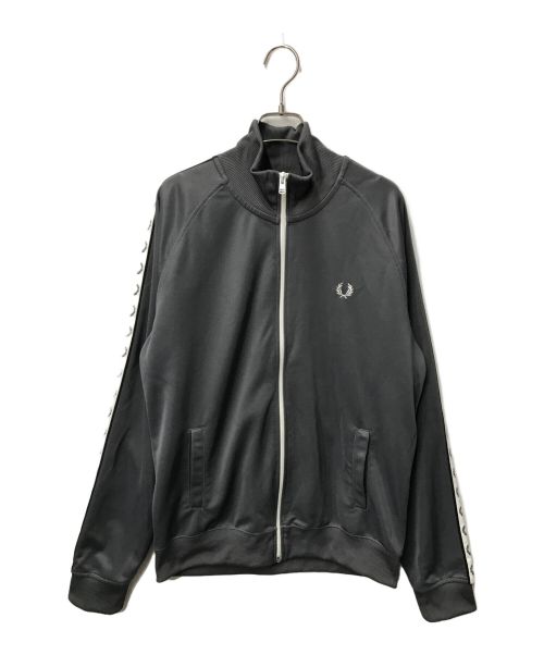 FRED PERRY（フレッドペリー）FRED PERRY (フレッドペリー) Taped Track Jacket/テープドトラックジャケット/J4620/ジャージ グレー サイズ:Lの古着・服飾アイテム