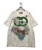 GUCCIグッチ）の古着「タイガープリントTシャツ GUCCI グッチ 615044 XJD4G」｜ホワイト