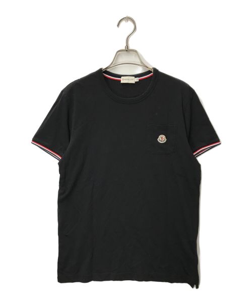 MONCLER（モンクレール）MONCLER (モンクレール) ポケットTシャツ MONCLER モンクレール 151-091-80006-00 ロゴＴシャツ ブラック サイズ:Mの古着・服飾アイテム