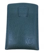 LOUIS VUITTONルイ ヴィトン）の古着「カードケース LOUIS VUITTON ルイ ヴィトン M30544 エテュイ カルト デヴィジット トワレット タイガ エピセア」｜グリーン