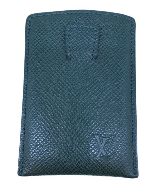 LOUIS VUITTON（ルイ ヴィトン）LOUIS VUITTON (ルイ ヴィトン) カードケース LOUIS VUITTON ルイ ヴィトン M30544 エテュイ カルト デヴィジット トワレット タイガ エピセア グリーンの古着・服飾アイテム