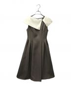 CELFORDセルフォード）の古着「ホールドカラーフレアドレス/Women's Hold Collar Flare Dress/CWFO231026/CELFORD/セルフォード」｜ブラウン