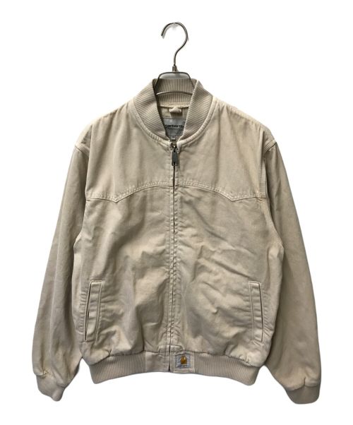 Carhartt WIP（カーハート）Carhartt WIP OG SANTA FE BOMBER オージーサンタフェボンバー stone dyed ストーンダイ CARHARTT WIP カーハート ウォッシュ加工 Tonic i033111 ベージュ サイズ:XSの古着・服飾アイテム