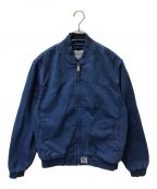 Carhartt WIPカーハート）の古着「OG SANTA FE BOMBER オージーサンタフェボンバー stone dyed ストーンダイ CARHARTT WIP カーハート 製品染め ウォッシュ加工 i033111」｜ブルー