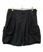 meanswhileミーンズワイル）の古着「Luggage Cargo Shorts ハーフパンツ meanswhile ミーンズワイル MW-PT21107」｜ブラック