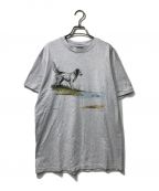 L.L.Bean×LIBERTY GRAPHICSエルエルビーン）の古着「アニマルプリントTシャツ/90年/90's/古着/ヴィンテージ/アメリカ製/USA製/シングルステッチ」｜グレー