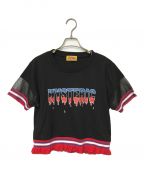 Hysteric Glamourヒステリックグラマー）の古着「BLOODROCK ショートTシャツ/01221CT14/Hysteric Glamour/ヒステリックグラマー」｜ブラック