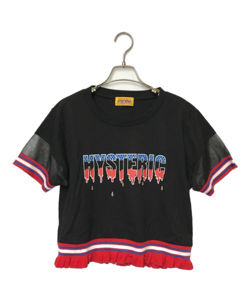 Hysteric Glamour（ヒステリックグラマー）Hysteric Glamour (ヒステリックグラマー) BLOODROCK ショートTシャツ/01221CT14/Hysteric Glamour/ヒステリックグラマー ブラック サイズ:SIZE FREEの古着・服飾アイテム