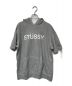 stussy（ステューシー）の古着「リバーシブルハーフスリーブパーカー/stussy/ステューシー」｜グレー×ピンク