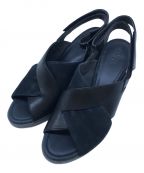 CAMPERカンペール）の古着「Kara Black Sandal/カラ ブラック サンダルK200559-001/CAMPER/カンペール」｜ブラック×ネイビー