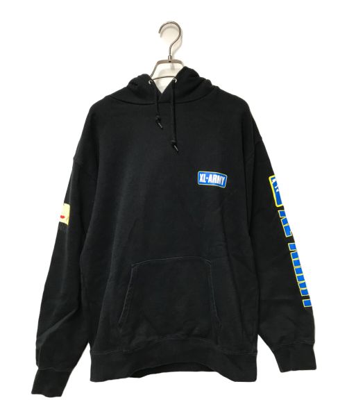 X-LARGE（エクストララージ）X-LARGE (エクストララージ) XL-ARMY HOODED SWEAT/101203012021/X-LARGE/エクストララージ ブラック サイズ:SIZE Lの古着・服飾アイテム