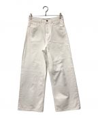 GOLDEN GOOSEゴールデングース）の古着「WIDE LEG パンツ GOLDEN GOOSE ゴールデングース GWP01413 ホワイト ジーンズ」｜ホワイト