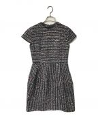 YOKO CHANヨーコチャン）の古着「Tweed Ballon Dress ツイードバルーンドレス YCD-318-410 ノースリーブワンピース」｜グレー