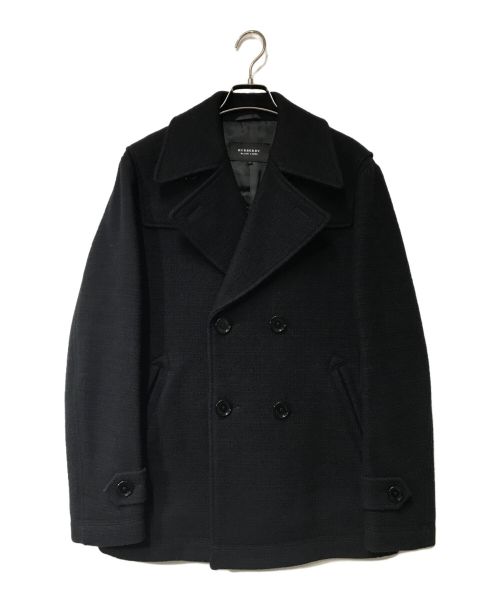 BURBERRY BLACK LABEL（バーバリーブラックレーベル）BURBERRY BLACK LABEL (バーバリーブラックレーベル) Pコート BURBERRY BLACK LABEL バーバリーブラックレーベル D1F70-213-28 ブラック サイズ:Lの古着・服飾アイテム