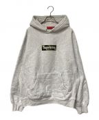 SUPREMEシュプリーム）の古着「BOXLOGO HOODED SWEATSHIRT ボックスロゴフーデッドスウェットシャツ Supreme シュプリー ボックスロゴカモ 迷彩 カモフラージュ ウッドランドカモ カナダ製 カナダボディ 23AW 23年秋冬」｜グレー