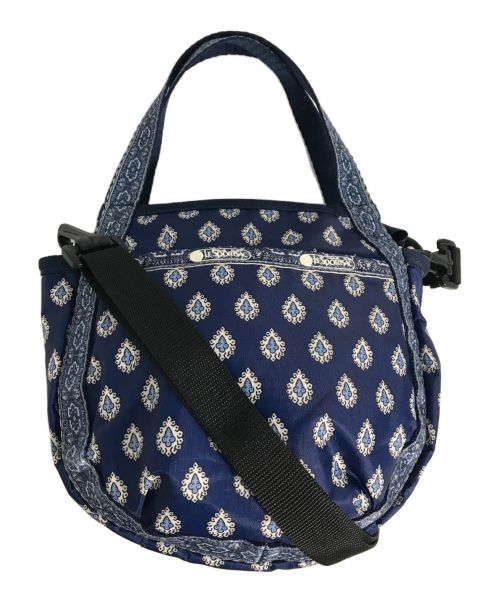 LeSportsac（レスポートサック）LeSportsac (レスポートサック) Les Olivades (レゾリヴァード) 総柄2WAYショルダーバッグ/LeSportsac/レスポートサック/Les Olivades/レゾリヴァード/MAZAN/マザン ブルー×ネイビーの古着・服飾アイテム