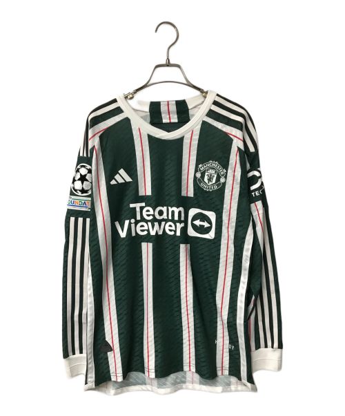 adidas（アディダス）adidas (アディダス) Manchester United 23/24 Away Uniform/adidas グリーン サイズ:SIZE　Mの古着・服飾アイテム