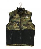 THE NORTH FACEザ ノース フェイス）の古着「ノベルティデナリベスト novelty denail vest THE NORTH FACE ザ ノースフェイス TNF ゴールドウィン カモフラ ウッドランドカモ フリースベスト NA22330R」｜オリーブ×ブラック