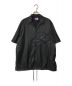 THE NORTHFACE PURPLELABEL（ザ・ノースフェイス パープルレーベル）の古着「Nylon Ripstop H/S Shirt ナイロンリップストップシャツ THE NORTHFACE PURPLELABEL ザ ノースフェイス パープルレーベル TNF nanamica ナナミカ 開襟シャツ オープンカラーシャツ ポケットシャツ ドローコード付き NT3017N」｜ブラック