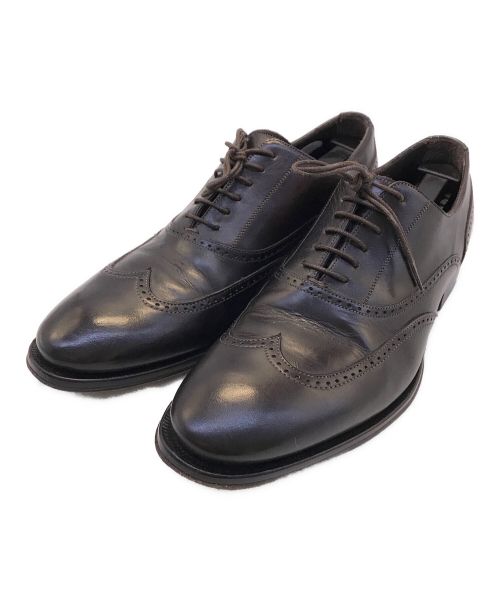 ISETAN MEN'S（イセタンメンズ）ISETAN MEN'S (イセタンメンズ) レザーシューズ/VERO CUOIO/ISETAN MEN'S/イタリア製 ブラウン サイズ:SIZE 39の古着・服飾アイテム