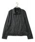 BURBERRY BLACK LABEL（バーバリーブラックレーベル）の古着「チェックブルゾン BURBERRY BLACK LABEL バーバリーブラックレーベル ジップアップ BMP22-221-08」｜ブラック×グレー