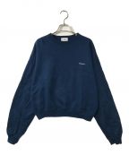 encircleエンサークル）の古着「Loveletter sweat st ラブレタースウェットシャツ encircle エンサークル ショート丈 日本製 EN-CUT2310930」｜ブルー