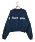 encircle (エンサークル) Loveletter sweat st ラブレタースウェットシャツ encircle エンサークル ショート丈 日本製 EN-CUT2310930 ブルー サイズ:FREE：6000円