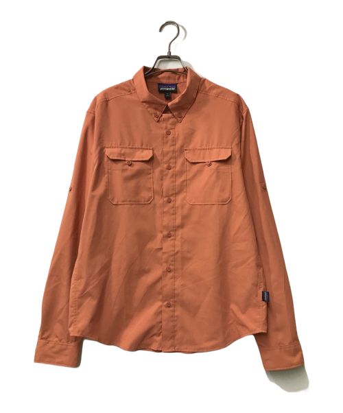 Patagonia（パタゴニア）Patagonia L/S Self Guided Hike Shirt ロングスリーブセルフガイデッドハイクシャツ Patagonia パタゴニア BDシャツ ボタンダウン アクションプリーツ ポケット リサイクルポリエステル 41900の古着・服飾アイテム