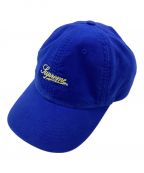 SUPREMEシュプリーム）の古着「Lightweight Moleskin 6-Panel/シュプリーム ライトウェイト モールスキン 6パネル/Supreme/ブルー/24SS/USA製」｜ブルー