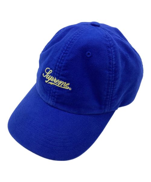 SUPREME（シュプリーム）Supreme (シュプリーム) Lightweight Moleskin 6-Panel/シュプリーム ライトウェイト モールスキン 6パネル/Supreme/ブルー/24SS/USA製 ブルーの古着・服飾アイテム