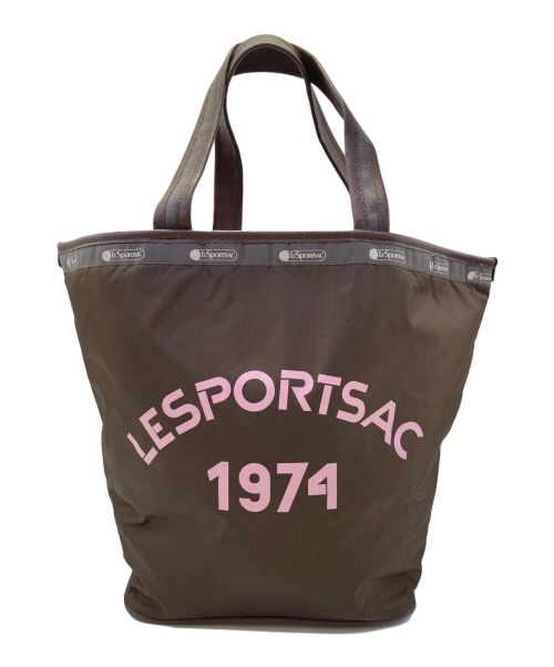 LeSportsac（レスポートサック）LeSportsac (レスポートサック) Naoko Okusa (ナオコ オオクサ) ナイロントートバッグ/LeSportsac×Naoko Okusa ブラウンの古着・服飾アイテム