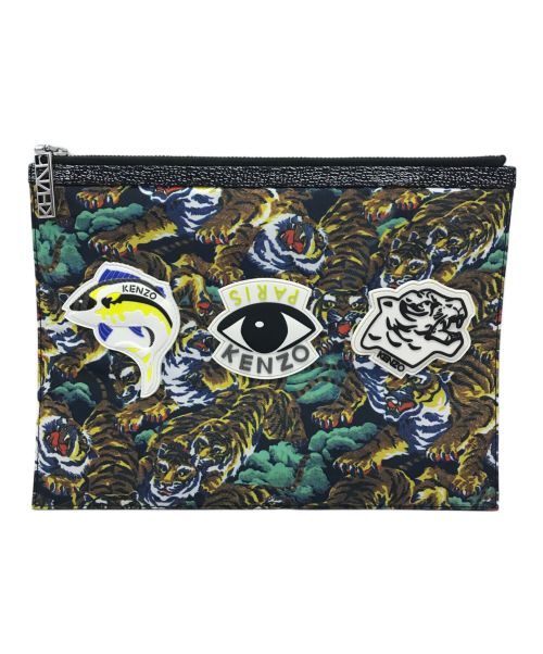 KENZO（ケンゾー）KENZO (ケンゾー) クラッチバッグ KENZO ケンゾー セカンドバッグ ブラック サイズ:下記参照の古着・服飾アイテム