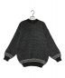 People knitwear（ピープルニットウェア）の古着「ハーフジップ モックネック バーズアイ プルオーバーニット People knitqwear ピープルニットウェア デンマーク製」｜グレー