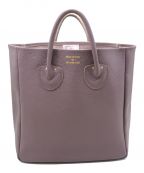 YOUNG & OLSEN The DRYGOODS STOREヤングアンドオルセン ザ ドライグッズストア）の古着「EMBOSSED LEATHER TOTE M/エンボスレザートート/トートバッグ/ハンドバッグ」｜ピンク