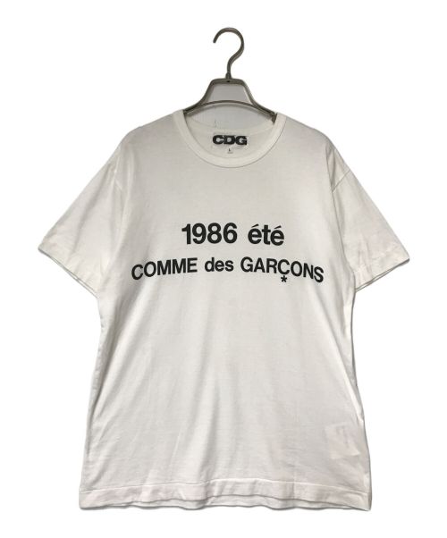 CDG（シーディージー）CDG (シーディージー) 1986 ete S/S TEE/SZ-T028/CDG/シーディージー/ COMME des GARCONS/コム デ ギャルソン/22SS/日本製 ホワイト サイズ:SIZE Lの古着・服飾アイテム