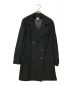 ANN DEMEULEMEESTER（アンドゥムルメステール）の古着「ダブルウールコート ANN DEMEULEMEESTER アンドゥムルメステール 352-93002」｜ブラック