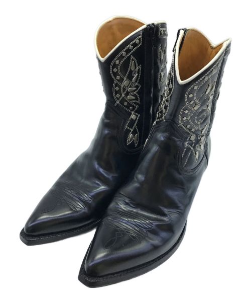 Saint Laurent Paris（サンローランパリ）Saint Laurent Paris (サンローランパリ) サンティアゴウエスタンブーツ/	376115/ヒールブーツ/Western boots/スペイン製/ エディスリマン期/15SS ブラック サイズ:44の古着・服飾アイテム