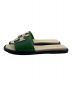 TORY BURCH (トリーバーチ) ダブルTスポーツサンダル/Double T Sport Slide Sandal/83404/TORY BURCH/トリーバーチ グリーン×ベージュ サイズ:7 1/2 M：7000円