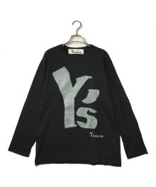 Y's BANG ON!（ワイズバングオン！）の古着「ロングスリーブカットソー Y's BANG ON! ワイズバングオン！ yohjiyamamoto  ヨウジヤマモト ロンT プリントT 日本製 YA-T33-052」｜ブラック