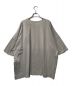 Y's (ワイズ) BLOCK PRINTED ROUND NECK T-SHIRT Y's ワイズ グレー ビッグシルエット ユニセックス YU-T02-670 グレー サイズ:2：5000円