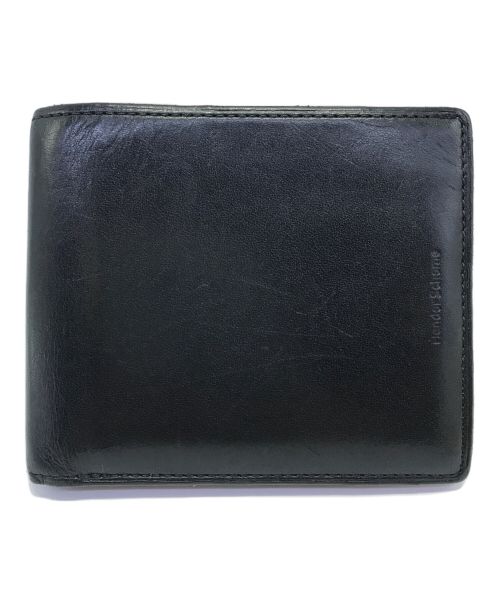 HENDER SCHEME（エンダースキーマ）HENDER SCHEME (エンダースキーマ) half folded wallet ハーフフォルデッドウォレット Hender Scheme エンダースキーマ ユニセックス ブラック×ベージュ nc-rc-hfw ブラック×ベージュの古着・服飾アイテム