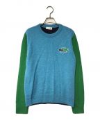 LACOSTEラコステ）の古着「ホリデーコレクターエシカルウールニットセーター/AF9649/LACOSTE/ラコステ/カラフルクロックエンブレム/Made in France」｜マルチカラー