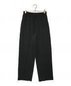 THE SHINZONEザ シンゾーン）の古着「TRACK BOY PANTS コットンウエストギャザー トラックボーイパンツ THE SHINZONE ザ シンゾーン センタータック ブラック 21SMSCU08」｜ブラック