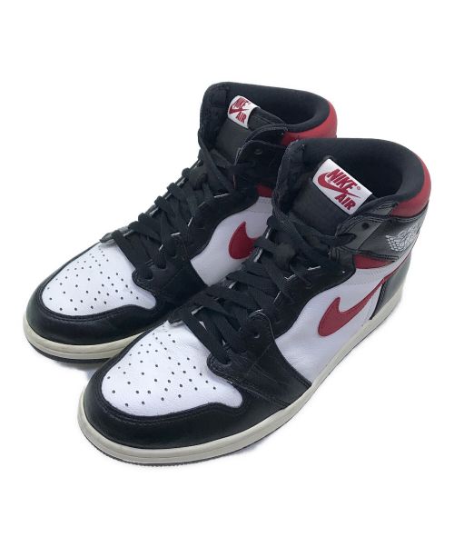 NIKE（ナイキ）NIKE NIKE AIR JORDAN 1 RETRO HIGH OG BLACK/WHITE-SAIL-GYM RED/ナイキ エア ジョーダン 1 レトロ ハイ OG ブラック/ホワイト-セイル-ジム レッド/555088-061の古着・服飾アイテム