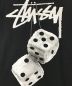 中古・古着 stussy (ステューシー) Fuzzy DiceプリントTシャツ/ファジーダイス プリントTシャツ/stussy/ステューシー/MADE IN HONDURAS ブラック サイズ:SIZE L：6000円